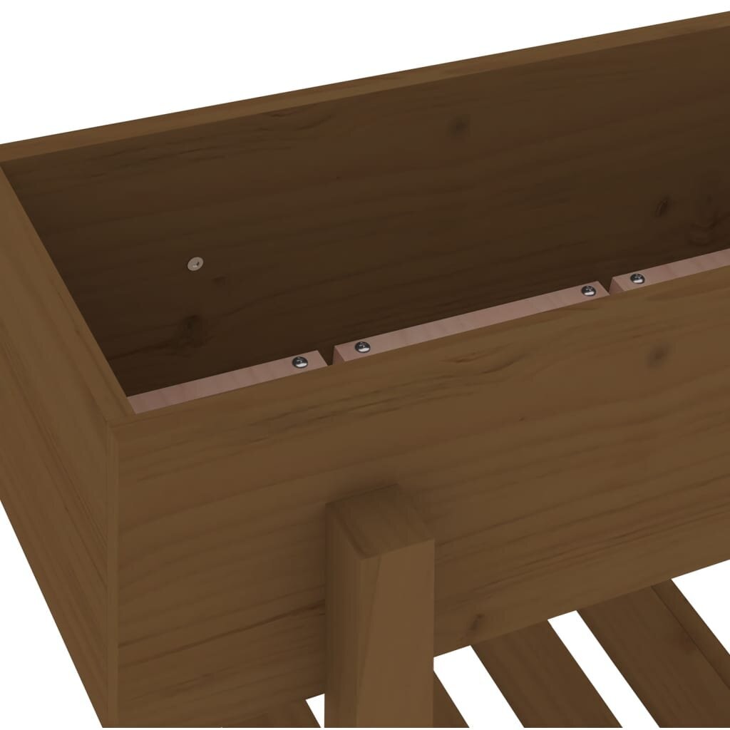 Dārza puķu kaste vidaXL, 101x30x69 cm, brūns cena un informācija | Balkona kastes | 220.lv