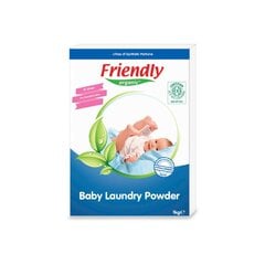 Friendly Organic pulveris veļas mazgāšanai jutīgai ādai un bērnu veļai, 1 kg cena un informācija | Veļas mazgāšanas līdzekļi | 220.lv