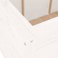 Dārza puķu kaste vidaXL, 119,5x82,5x78 cm, balts cena un informācija | Balkona kastes | 220.lv