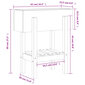 Dārza puķu kaste vidaXL, 62x30x69 cm, brūns cena un informācija | Balkona kastes | 220.lv