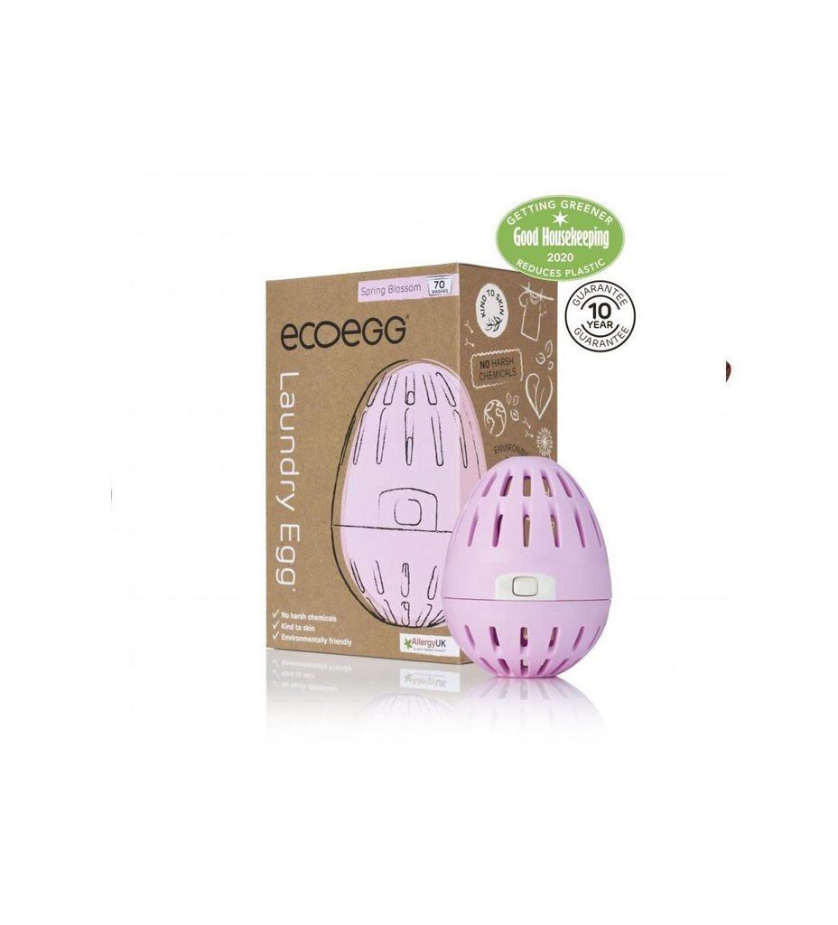Ecoegg dabīga veļas mazgāšanas ola ar pavasara ziedu aromātu + granulas, 70 mazgāšanas reizes cena un informācija | Veļas mazgāšanas līdzekļi | 220.lv