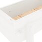 Dārza puķu kaste vidaXL, 121x30x38 cm, balts cena un informācija | Balkona kastes | 220.lv