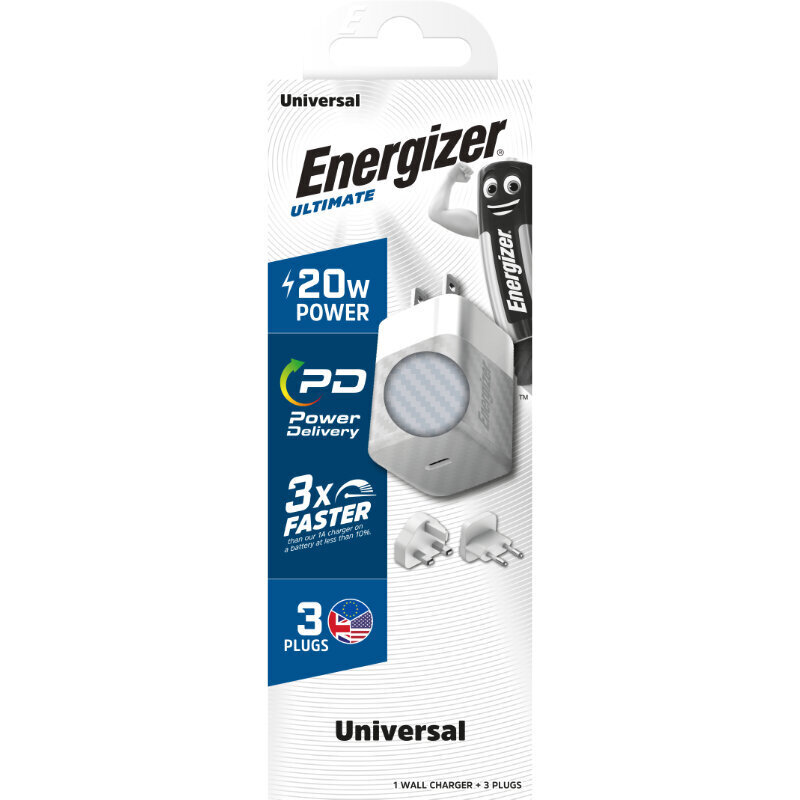 Energizer A20MUSL цена и информация | Lādētāji un adapteri | 220.lv