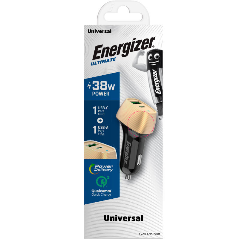 Energizer D38BG цена и информация | Lādētāji un adapteri | 220.lv