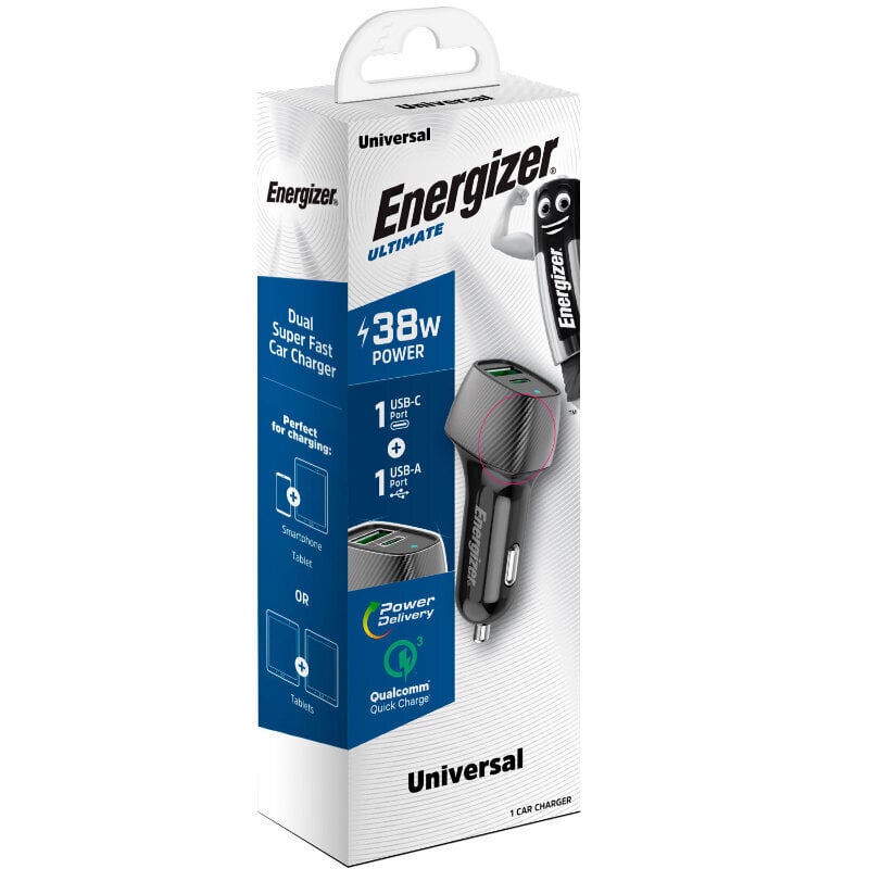 Energizer D38BK цена и информация | Lādētāji un adapteri | 220.lv