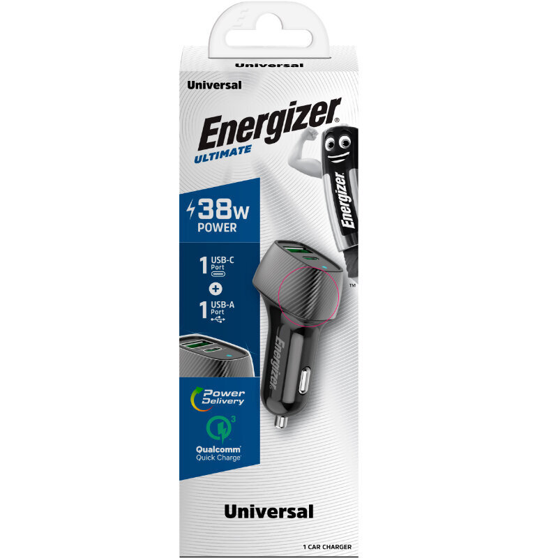 Energizer D38BK цена и информация | Lādētāji un adapteri | 220.lv