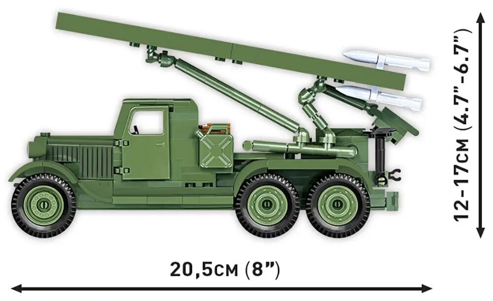 Konstruktors Cobi Klocki BM-13 Katyusha, 440 d. цена и информация | Konstruktori | 220.lv