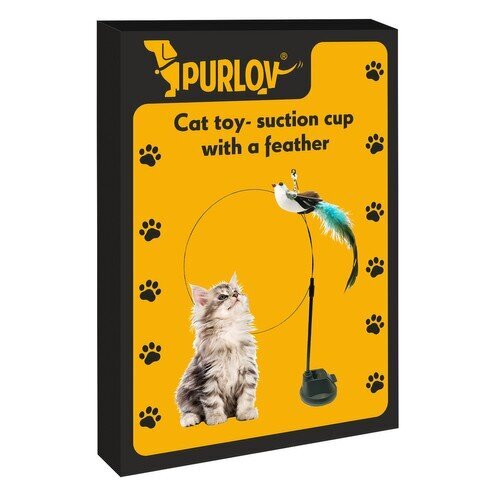Rotaļlieta kaķim ar piesūcekni Purlov 22099 цена и информация | Rotaļlietas kaķiem | 220.lv