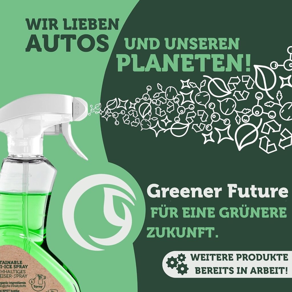 Organiskais vējstiklu atledotājs Greener Future®, 750 ml cena un informācija | Auto ķīmija | 220.lv