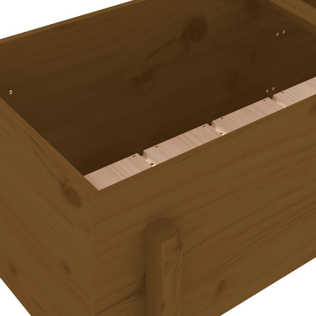 Dārza puķu kaste vidaXL, 121x50x57 cm, brūns cena un informācija | Balkona kastes | 220.lv