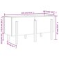 Dārza puķu kaste vidaXL, 121x50x57 cm, pelēks цена и информация | Balkona kastes | 220.lv