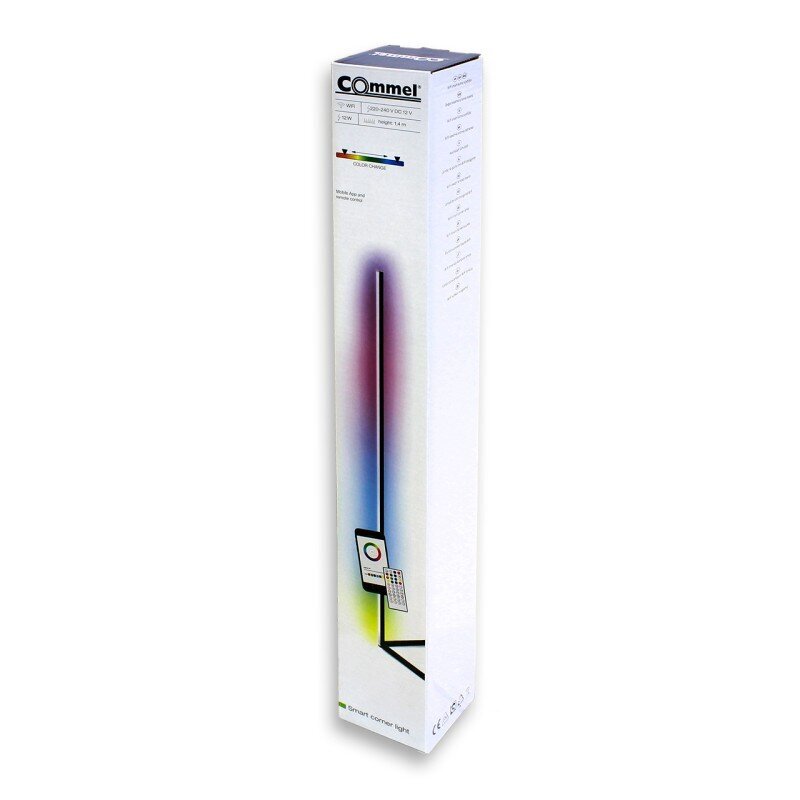 Smart RGB LED grīdas/ stūra gaisma Commel, 140 cm cena un informācija | LED lentes | 220.lv