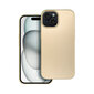 METALLIC priekš iPhone 15 Pro (6,1″) - Zelts цена и информация | Telefonu vāciņi, maciņi | 220.lv