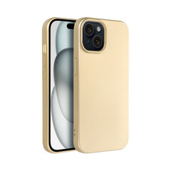 METALLIC priekš iPhone 15 Pro (6,1″) - Zelts cena un informācija | Telefonu vāciņi, maciņi | 220.lv