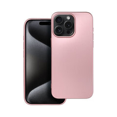 METALLIC priekš iPhone 15 Pro Max (6,7″) - Rozā cena un informācija | Telefonu vāciņi, maciņi | 220.lv