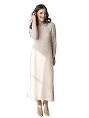 Длинное вязаное платье Lega SKZ168, песочный цена и информация | Платья | 220.lv