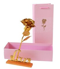 Mūžīgā zelta roze ar uzrakstu Love, WR9 cena un informācija | Stabilizētās rozes, augi | 220.lv