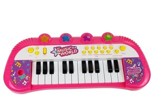 Розовое пианино, 24 клавиши цена и информация | Развивающие игрушки | 220.lv