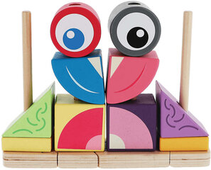 Koka puzle Trefl Creatures Colors, 14 gab. cena un informācija | Rotaļlietas zīdaiņiem | 220.lv