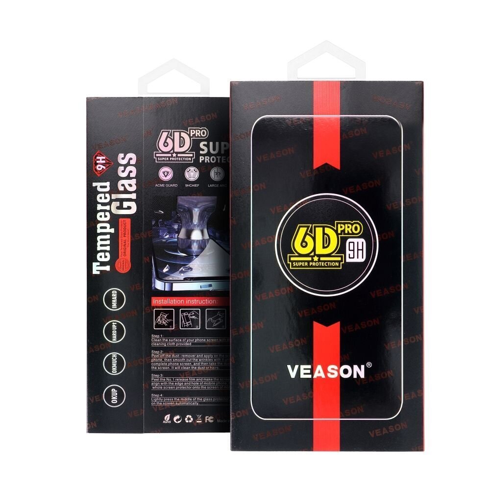 Veason 6D Pro Tempered Glass цена и информация | Ekrāna aizsargstikli | 220.lv