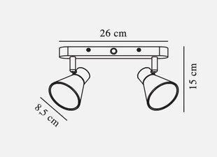 Nordlux griestu lampa Eik 45770110 цена и информация | Потолочные светильники | 220.lv