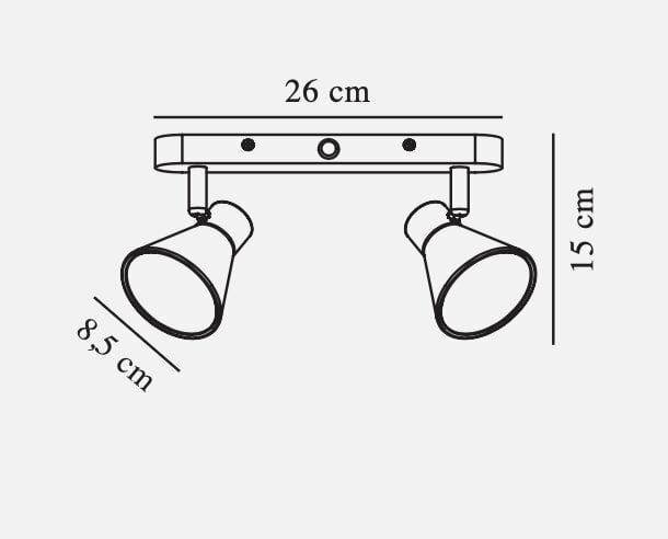 Nordlux griestu lampa Eik 45770101 cena un informācija | Griestu lampas | 220.lv