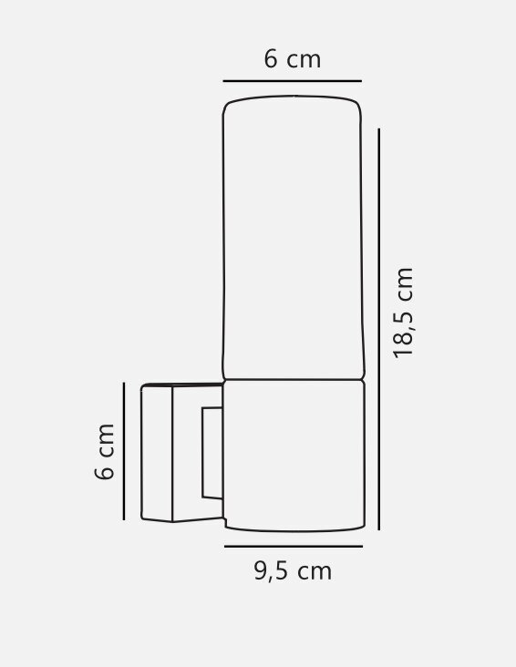 Nordlux sienas gaismeklis Tangens 17131032 цена и информация | Sienas lampas | 220.lv