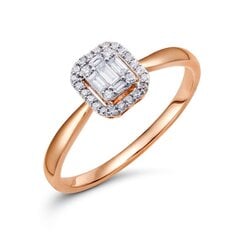 Золотое кольцо с алмазами цена и информация | Кольца | 220.lv