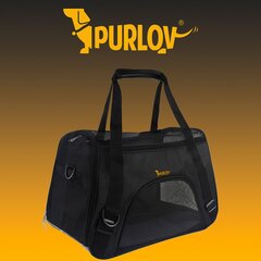 Transporta soma Purlov 20940, 50x30 cm, melna, 8 kg цена и информация | Переноски, сумки | 220.lv