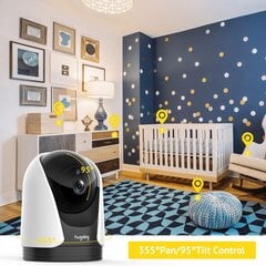 Mazuļu monitors Hugolog Camera Baby Monitor 2K Wi-Fi цена и информация | Радионяни | 220.lv