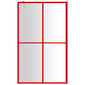Dušas siena vidaXL, sarkans, 118x195 cm cena un informācija | Dušas durvis, dušas sienas | 220.lv