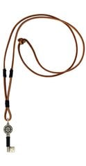 Шнурок с подвеской, кожаный (RA2P2B) цена и информация | Украшения на шею | 220.lv