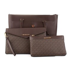 Naudas Maks Michael Kors 35T1G5MT7T-BROWN 3 Daudzums Brūns (40 x 27 x 14 cm) S0363077 цена и информация | Женские сумки | 220.lv