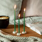 Baznīcas vaska sveces dzeltenā krāsā BlueBee Candles 100 gab + 4 statīvi svecēm цена и информация | Sveces un svečturi | 220.lv