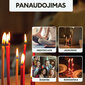 Baznīcas vaska sveces dzeltenā krāsā BlueBee Candles 200 gab + 5 statīvi svecēm cena un informācija | Sveces un svečturi | 220.lv