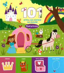 Mazā princese. 101 attēls, kas jāatrod vai jāielīmē cena un informācija | Krāsojamās grāmatas | 220.lv