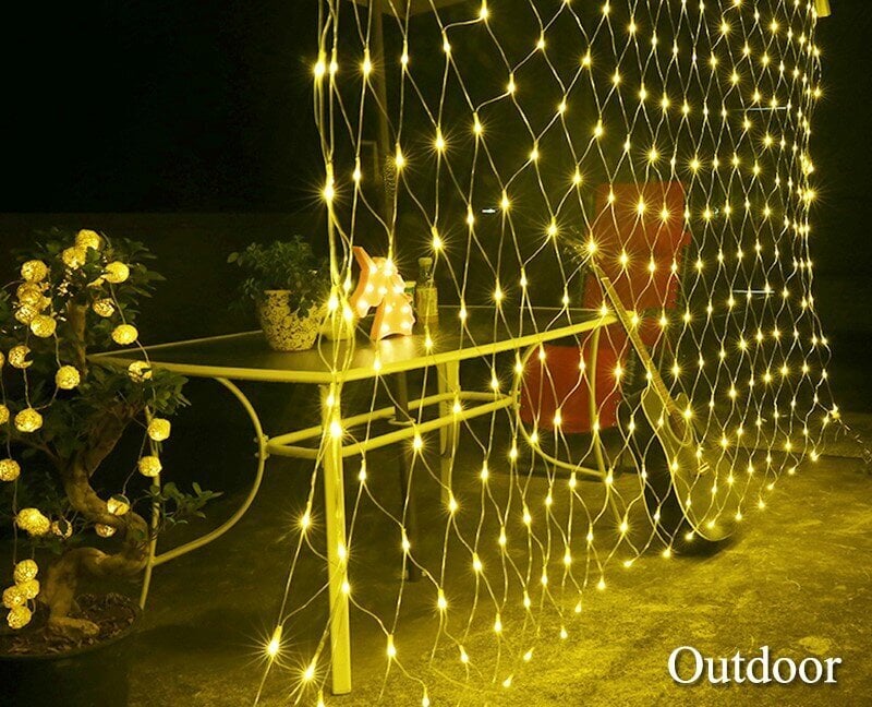 Ziemassvētku tīkla lampiņas 2m*3m, 192 LED, LIVMAN YN-401 cena un informācija | Ziemassvētku lampiņas, LED virtenes | 220.lv