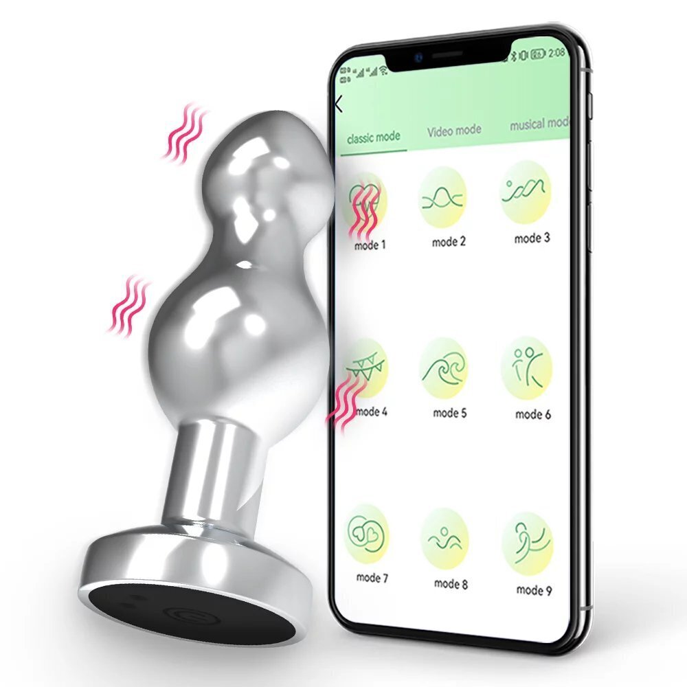 Вибратор - анальная пробка с управлением через приложение цена |  virs18.220.lv