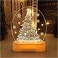 Svētku 3D lampa - Jaungada eglīte cena un informācija | Ziemassvētku dekorācijas | 220.lv