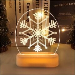 Svētku 3D lampa - Snowflake цена и информация | Рождественские украшения | 220.lv