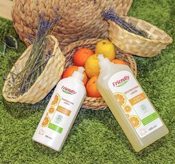 Organiskais trauku mazgāšanas līdzeklis Friendly Organic, 500 ml cena un informācija | Trauku mazgāšanas līdzekļi | 220.lv