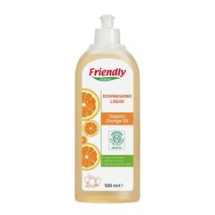 Organiskais trauku mazgāšanas līdzeklis Friendly Organic, 500 ml cena un informācija | Trauku mazgāšanas līdzekļi | 220.lv