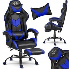 Spēļu krēsls Sofotel Cerber, melns/zils cena un informācija | Biroja krēsli | 220.lv