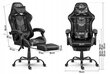 Spēļu krēsls Sofotel Cerber, melns cena un informācija | Biroja krēsli | 220.lv