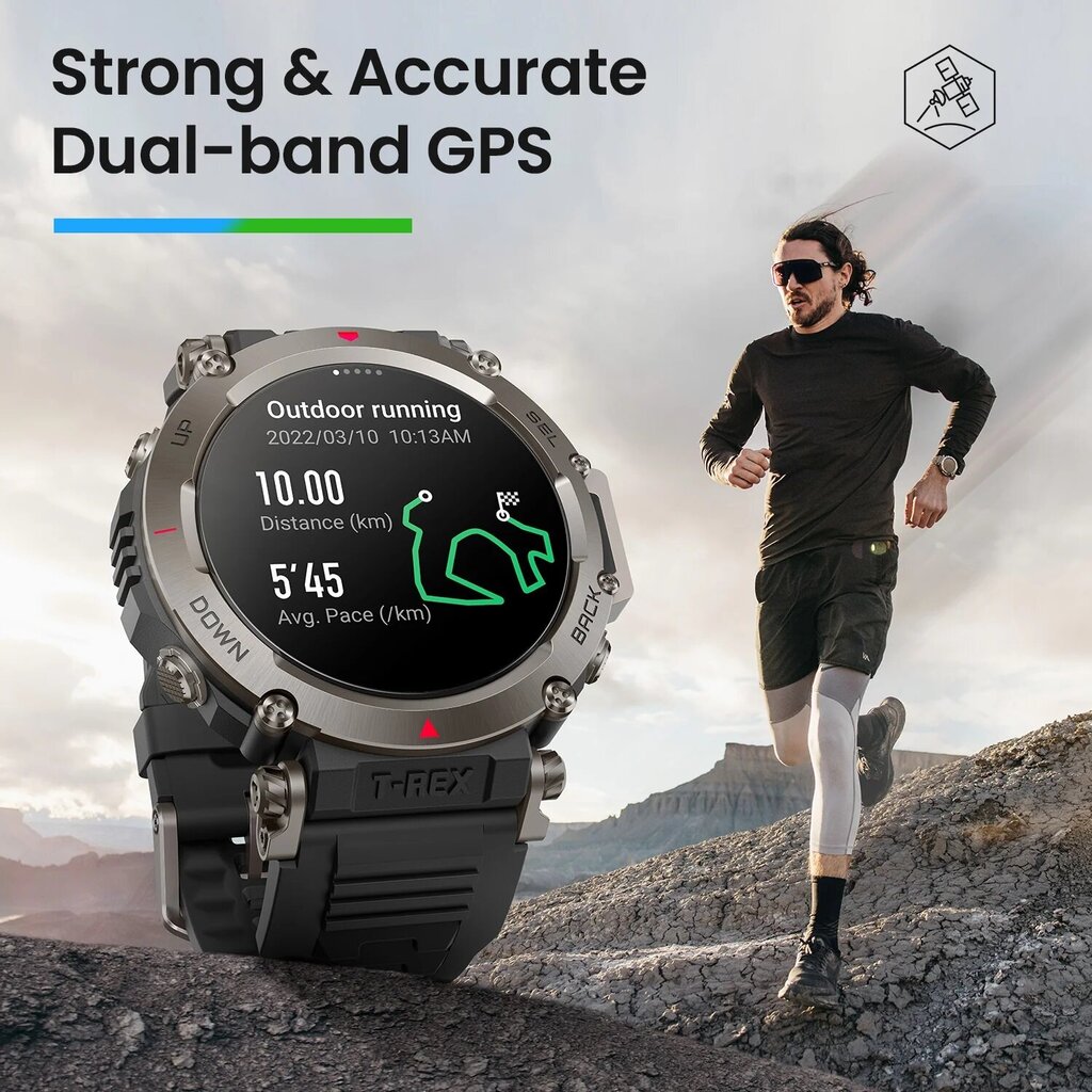 Amazfit T-Rex Ultra Sahara cena un informācija | Viedpulksteņi (smartwatch) | 220.lv