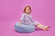 Apaļš pufs bērniem Ceba Baby, zils cena un informācija | Sēžammaisi, klubkrēsli, pufi bērniem | 220.lv