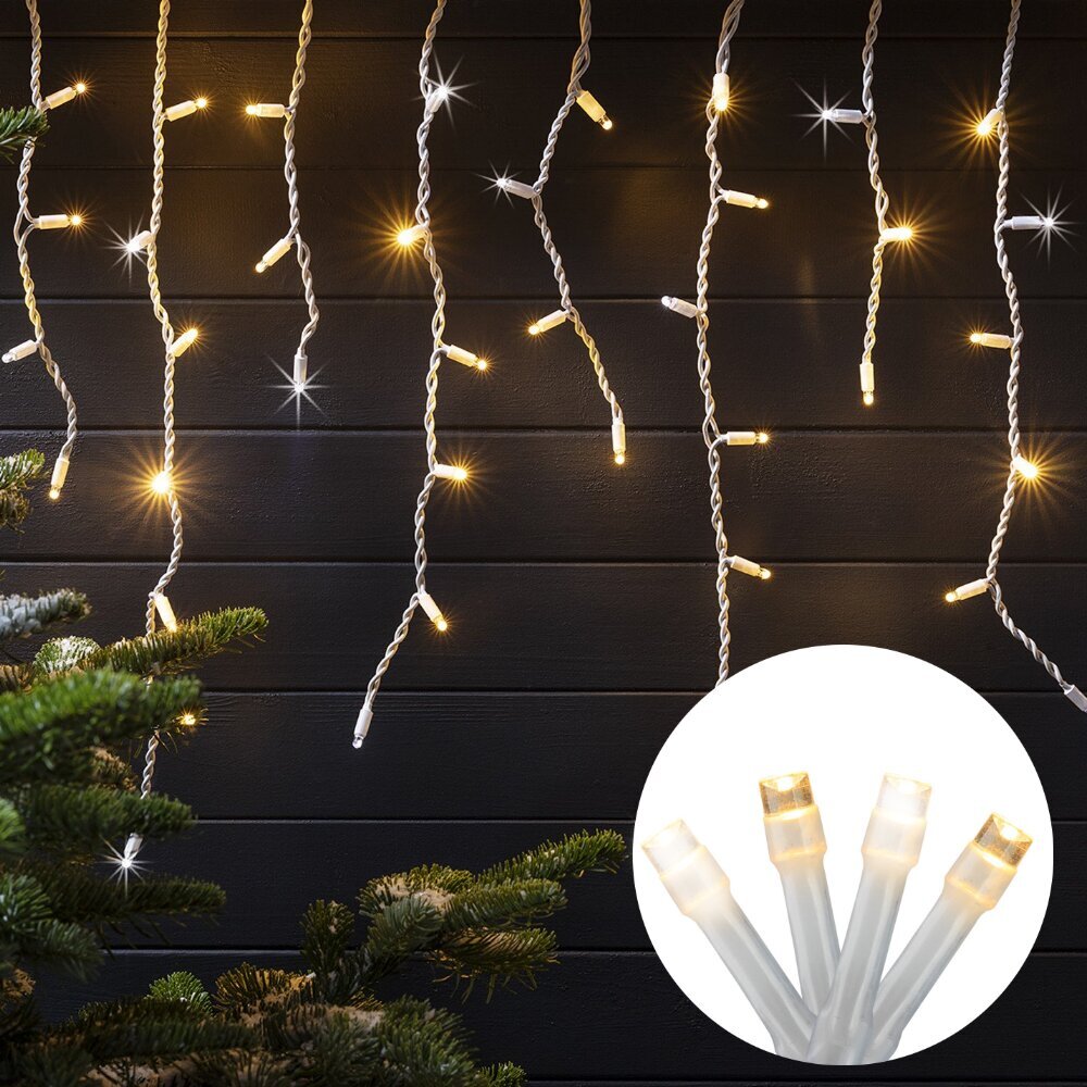 Ziemassvētku virtene Berimax 200 LED, 8,5m cena un informācija | Ziemassvētku lampiņas, LED virtenes | 220.lv