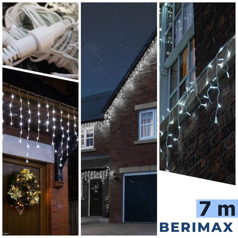 Ziemassvētku virtene Berimax 200 LED, 8,5m cena un informācija | Ziemassvētku lampiņas, LED virtenes | 220.lv