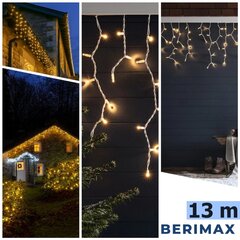 Уличная гирлянда-сосульки Berimax 500 LED Eco, тёплый белый цена и информация | Гирлянды | 220.lv