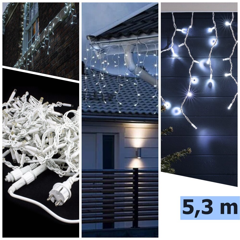 Ziemassvētku virtene Berimax 100 LED, 5,3 m cena un informācija | Ziemassvētku lampiņas, LED virtenes | 220.lv